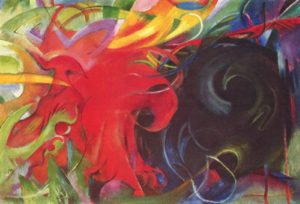 Kampfende Formen (1912), Franz Marc